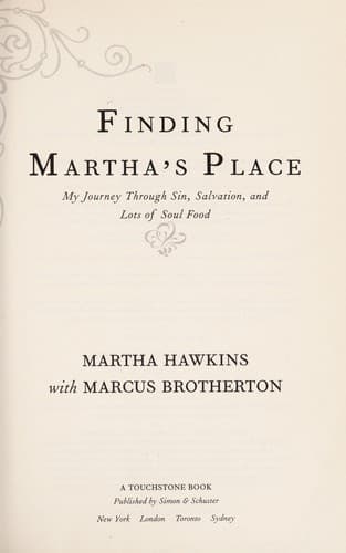 Cover of Finding Martha's Place by Martha Hawkins