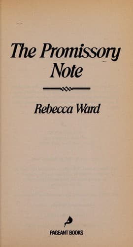 Cover of The Promissory Note by Rebecca Ward
