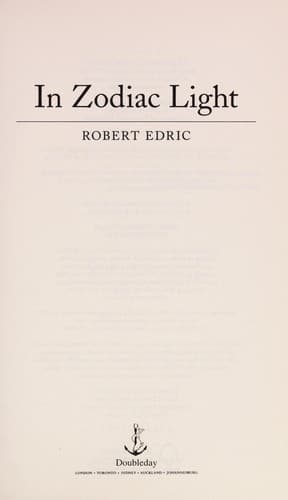 Cover of In zodiac light by Robert Edric