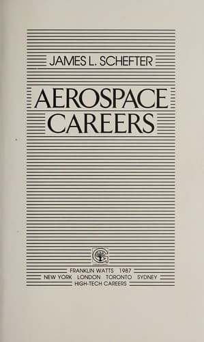 Cover of Aerospace careers by James L. Schefter