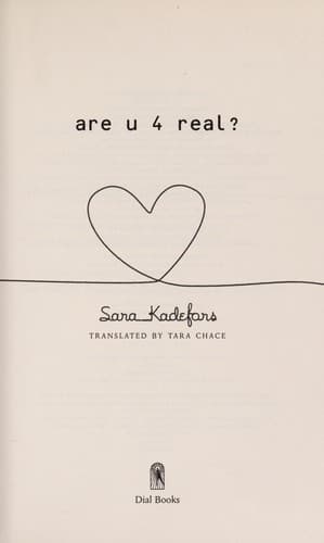 Cover of Are u 4 real? by Sara Kadefors