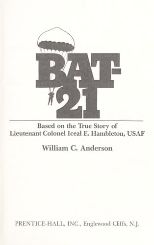 Cover of BAT-21 by Anderson, William C