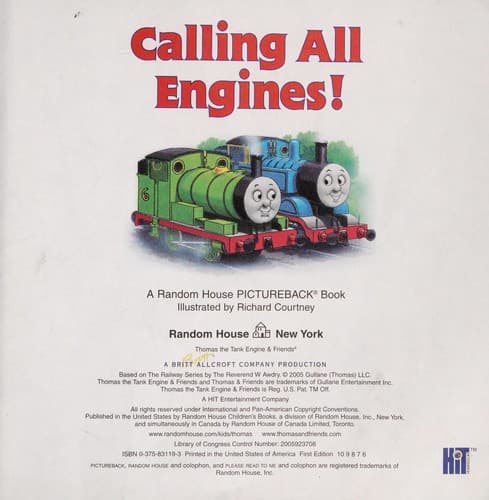 Cover of Calling all engines! by Richard Courtney
