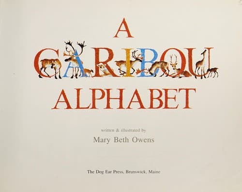 Cover of A caribou alphabet by Mary Beth Owens