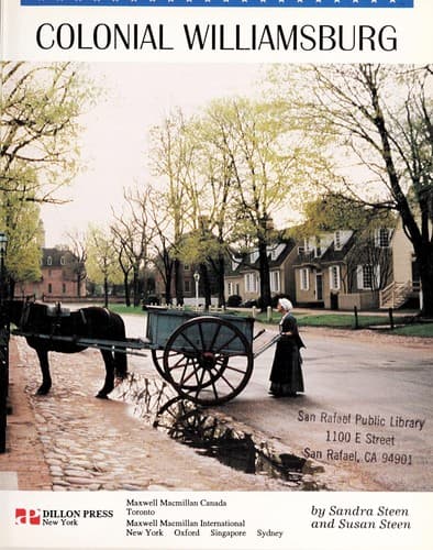 Cover of Colonial Williamsburg by Sandra Steen