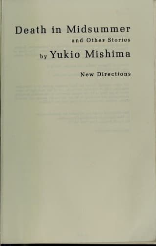 Cover of Death in midsummer, and other stories by 三島由紀夫