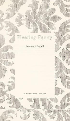 Cover of Fleeting fancy by Rosemary Edghill