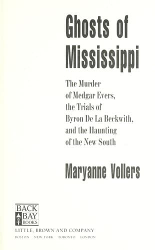 Cover of Ghosts of Mississippi by Maryanne Vollers