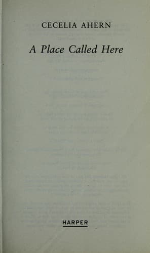 Cover of A Place Called Here by Cecelia Ahern