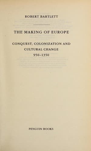 Cover of The making of Europe by Robert Bartlett
