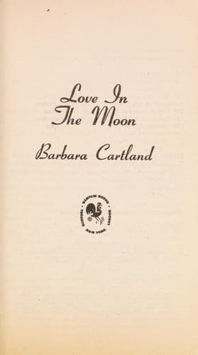 Cover of Love in the Moon by Barbara Cartland