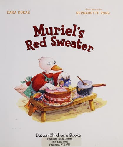 Cover of Muriel's red sweater by Dara Dokas
