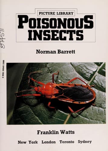 Cover of Poisonous insects by Norman S. Barrett