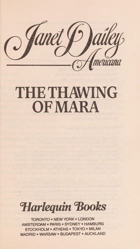Cover of The Thawing of Mara (Janet Dailey Americana - Pennsylvania, Book 38) by Janet Dailey