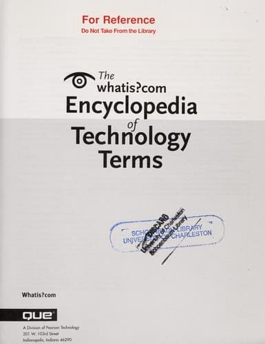 Cover of The Whatis?com's encyclopedia of technology terms by Whatis?com