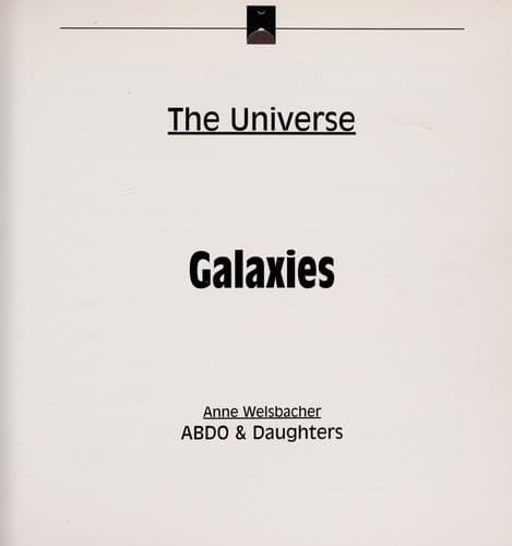 Cover of Galaxies by Ruth Thomson