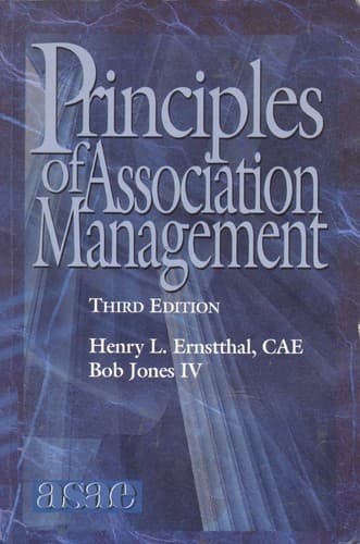Cover of Principles of association management by Henry L. Ernstthal
