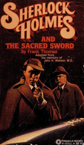 Cover of Sherlock Holmes and the Sacred Sword by Frank Thomas