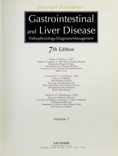Cover of Sleisenger & Fordtran's gastrointestinal and liver disease by Mark Feldman
