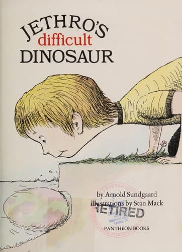 Cover of Jethro's difficult dinosaur by Arnold Sundgaard