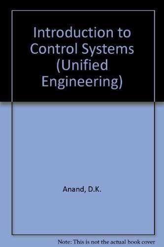 Cover of Introduction to control systems by D. K. Anand