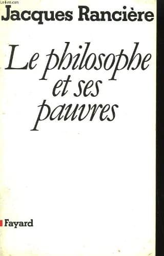 Cover of Le philosophe et ses pauvres by Jacques Rancière