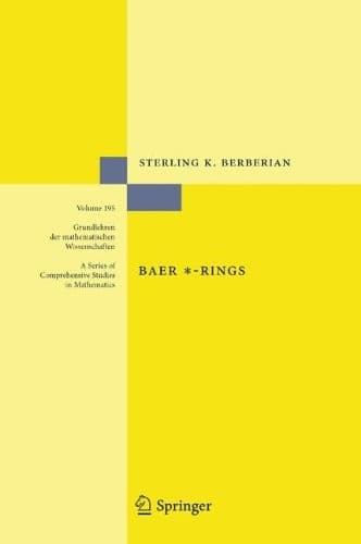Cover of Baer *-rings by Sterling K. Berberian