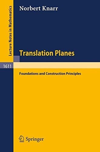 Cover of Translation planes by Norbert Knarr