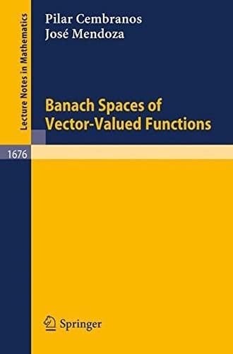 Cover of Banach spaces of vector-valued functions by Pilar Cembranos