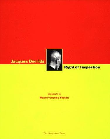 Cover of Right of inspection by Marie-Françoise Plissart