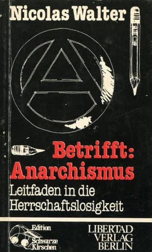 Cover of About Anarchism by Nicolas Walter