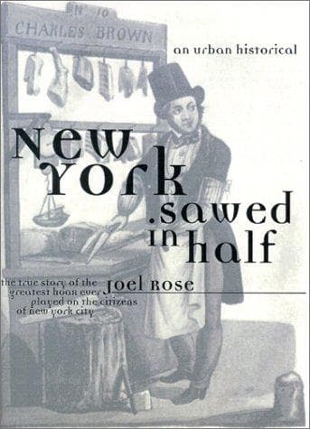 Cover of New York sawed in half by Joel Rose