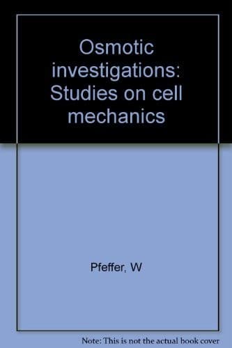 Cover of Osmotic investigations by W. Pfeffer