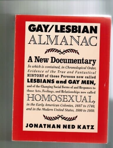 Cover of Gay/Lesbian Almanac by Jonathan Ned Katz