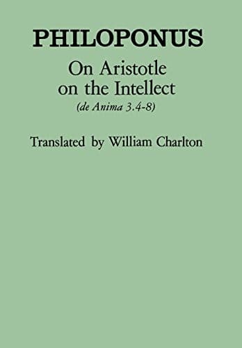 Cover of De intellectu by John Philoponus