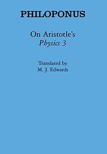 Cover of On Aristotle's Physics 3 by John Philoponus
