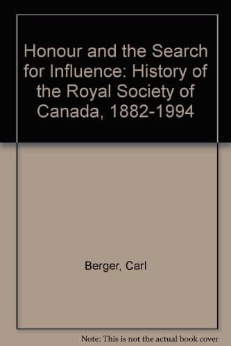 Cover of Honour and the search for influence by Berger, Carl