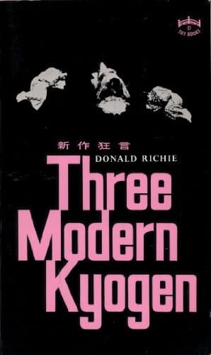 Cover of Three modern Kyogen by Donald Richie
