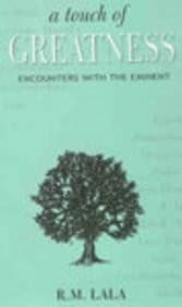Cover of A touch of greatness by R. M. Lala