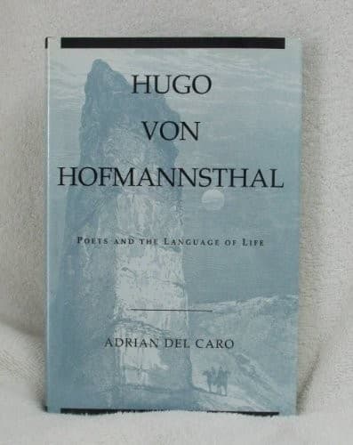 Cover of Hugo von Hofmannsthal by Adrian Del Caro