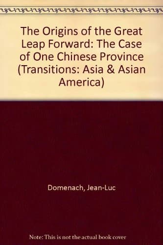 Cover of The origins of the great leap forward by Jean-Luc Domenach