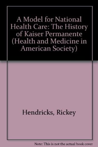 Cover of A model for national health care by Rickey Lynn Hendricks