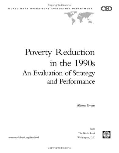 Cover of Poverty reduction in the 1990s by Alison Evans
