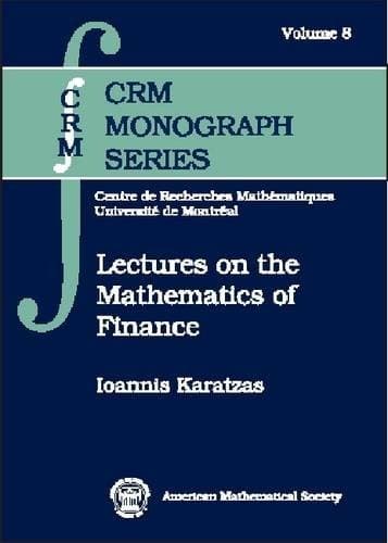 Cover of Lectures on the mathematics of finance by Ioannis Karatzas