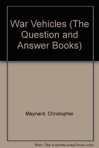 Cover of War vehicles by Christopher Maynard