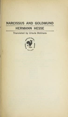 Cover of Narcissus and Goldmund by Hermann Hesse
