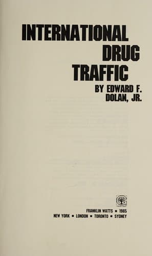 Cover of International drug traffic by Edward F. Dolan