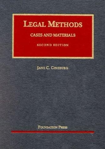 Cover of Legal methods by Jane C. Ginsburg