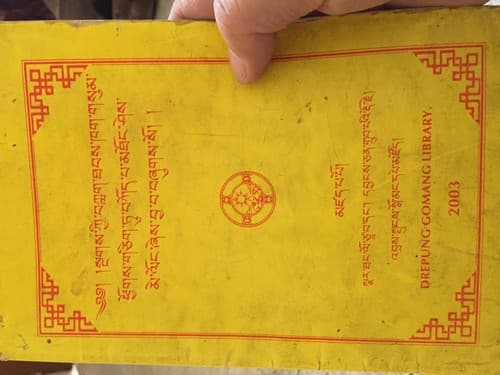 Cover of Sṅags kyi bklag thabs khag gsum phyogs gcig tu bkod pa mthoṅ śes me loṅ źes bya ba bźugs so by Dge-ʼdun-dpal Snar-thaṅ Lo-tsā-ba