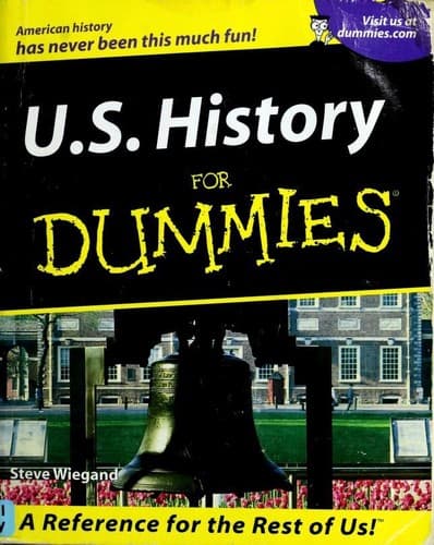 Cover of U.S. History for Dummies by Steve Wiegand